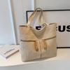 Bolso de Hombro de Lona de Color Sólido de Moda Trendy para Mujer 2026 Invierno Nuevo Estilo Estilo Mori Ins Casual Versátil Bolso de Mano