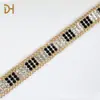 Nova Cinto de Fita Adesiva com Strass + Corrente para Código de Barras Acessórios de Renda para Webbing Acessórios DIY