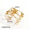 Pulseira Aberta Estilo Ins Transfronteiriço Estrela-do-mar Água-viva Aço Inoxidável Moda Feminina Elegante Estilo Oceano Pulseira de Aço Titânio Pulseira