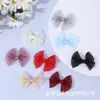 Laço de organza transparente, laço feito à mão, acessório de cabelo, lembrancinha de festa, acessório de decoração para embalagem de bolo, material de embalagem