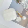 Adecuado para Estuche Protector de Auriculares Bluetooth Apple Carcasa Blanda de TPU Nuevo Patrón de Carcasa Airpods5 Cubierta Protectora Carcasa Perla