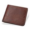 Billetera de Hombre de Alta Gama para Licencia de Conducir Billetera Corta de Cuero Billetera de Hombre Transfronteriza Billetera de Hombre