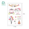Nuevo Sticker de Tatuaje de Dibujos Animados Impermeable Original Lindo Niños Princesa Sueño Sticker de Tatuaje de Dibujos Animados Sticker de Tatuaje Divertido