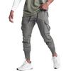 Pantalones Deportivos Casuales para Hombre Transfronterizos Fitness Elásticos Tejidos de Nailon Ajustados para Correr Entrenamiento Pantalones Cónicos para Hombre