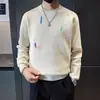 Suéter de Nuevo Diseño Otoño e Invierno 2025 Suéter Bordado de Alta Calidad Marca de Moda para Hombre Camiseta Interior de Punto