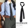 ¡Alta Calidad! Corbata de Rayas Blancas y Negras, Estilo Vintage Old Money, Moda Vintage Atada a Mano, Accesorio de Cuello Casual para Mujer