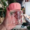 Copo de Vidro Borossilicato Alto para Aveia no Café da Manhã Copo de Água Portátil Copo para Chá com Leite com Escala Copo para Gordura Copo para Leite de Soja Café