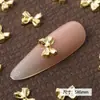 Novos Acessórios de Laço para Nail Art, Textura Luxuosa Estilo Japonês da Moda, Pequenos Laços Estilo Chanel, Decorações Douradas e Prateadas para Unhas