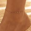 Estilo Ins Europeo y Americano Nuevos Accesorios para el Pie Verano Cadena Simple Multicapa Tobillera Tobillera Transfronterizo Playa Accesorios para el Pie Venta al por Mayor