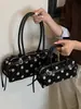 Bolso coreano Dongdaemun ins de lunares para mujer, bolso de mano de moda transfronterizo, bolso de hombro de diseño de nicho