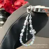 Nueva Cadena para Teléfono Móvil Kt con Lazo y Borla, Colgante Lindo de Perlas de Cristal Hecho a Mano, Venta al por Mayor