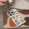 Adecuado para Película Dos-En-Uno Iphone16E Esmerilado Apple 15Pro Funda para Teléfono Móvil Agujero Grande Brillante Crayon Shin-Chan 14