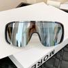 Gafas de Ciclismo que Cambian de Color, Gafas de Sol Personalizadas de una Sola Pieza con Montura Grande, Gafas de Esquí para Mujer, Gafas Deportivas a Prueba de Viento y Anti-UV