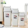 Basurero de plástico Feida Sanhe para el hogar, de gran tamaño, estilo japonés, color blanco roto, para baño, sala de estar y dormitorio sencillos.