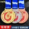 Medalhas metálicas personalizadas transfronteiriças para eventos de maratona, placas comemorativas e produção de medalhas para competições esportivas escolares