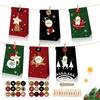 Bolsa de embalaje de papel Kraft con diseño de muñeco de nieve y alce navideño de Amazon, ideal como regalo de Navidad o de Navidad.