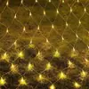 Luces de Red LED Transfronterizas Cadena de Luces Impermeables para Exteriores Iluminación de Hotel Luces Decorativas Cielo Estrellado Luces de Navidad