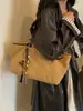 Bolso de hombro casual simple al por mayor para mujer, nuevo bolso de lona simple de moda para el día a día, bolso de gran capacidad para debajo del brazo