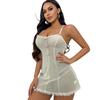 Comercio exterior transfronterizo nueva ropa interior sexy tentación sexy malla perspectiva camisón tirantes vestido una generación de cabello