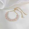 Pulsera de Circonita de Diamantes Completa de Lujo Ligero Súper Brillante Diseño Nicho Ins Celebridad de Internet Pulsera de Tirar Ajustable Joyería de Alta Gama