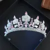 Nuevos Accesorios para Adultos, Diadema Grande de Corona Nupcial para Niños, Diadema de Pedrería, Accesorios para el Cabello Hechos a Mano de Princesa, Pasador de Amazon