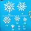 1.6-15cm Exportação Transfronteiriça Natal Floco de Neve Cena de Neve Local Plástico Floco de Neve Branco Pingente Árvore de Natal Suprimentos