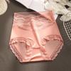 Cintura alta barriga contraindo mulheres cueca sexy renda plus size sem costura quadril lifting puro algodão Taxol virilha antibacteriana mulheres