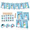 BB004 Papel Kraft Óleo-prova saco de papel Natal Boneco de neve alce árvore de Natal doces paz fruta embalagem do presente