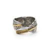 Anillo de Pluma de Diseño Exclusivo para Hombres, Anillo de Dedo Índice Versátil de Moda Vintage Takahashi Goro, Directo del Fabricante