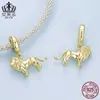Colgante Original León Dominante Aifulu Plata de Ley S925 Accesorios para Joyería Animales con Cuentas DIY Accesorios Venta al por Mayor