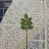 Flores de Lã, Folhas Crochê à Mão, Folhas Grandes de Samambaia, Folhas Pequenas de Samambaia, Folhas de Quatro Estações, Folhas Serrilhadas, Folhas de Orquídea de Primavera, Puramente Crochê à Mão