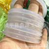 Pulseira Fina Redonda de Calcedônia 6mm Beleza Branca Gelo Rosa Violeta Ágata Pulseira Sino Jade Meio Paisagem Degradê