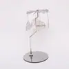 Exquisito Regalo Acero Inoxidable Vela de Aromaterapia Bandeja Redonda Delgada 9.5cm Adorno de Navidad Portavelas de Linterna Giratoria