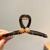 Presilha de Garra Coração Doce Extra Grande de 15cm para Mulheres, Presilha Tubarão Elegante para a Nuca, Acessórios de Cabelo Outono/Inverno, Presilha/Grampo de Cabelo Versátil