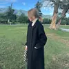 Estilo Nuevo Otoño e Invierno Cuello de Muñeca Cachemira Abrigo de Abrigo Mujer Longitud Media Camel Elegante Lana de Doble Cara Estilo Coreano Abrigo de Abrigo