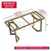 Suporte de perna de mesa de ladrilho embutido, perna de mesa de tábua de pedra, suporte de mesa de jantar, tinta para assar, mesa de chá, base de metal, pé de mesa de mármore