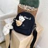 Bolsa Bandolera Japonesa Harajuku Linda Chica Suave Antigua Corea del Sur Ins Sencilla Retro Estudiante Lienzo Bolsa Pequeña