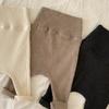 Calças Legging de Bebê Forradas com Lã para Primavera e Outono Meninos e Meninas Bebê Cintura Alta Proteção de Barriga Calças PP Largas para Recém-Nascidos