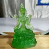 Fábrica de estatuas de Buda al por mayor en el sitio buda verde tántrico vaso de agua buda de la medicina templo sala de buda del hogar adoración puede ser dorado