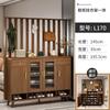Gabinete para Zapatos Puerta Principal del Hogar con Taburete para Cambiar Zapatos Gabinete de Entrada Integrado Pantalla para Sala de Estar con Colgador Gabinete Divisor para Sofá