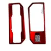 Adecuado para 26 Modelos de Rav4, Tiras Decorativas para Panel de Cambios Tipo Dividido, Material ABS Rojo Transparente, Marco Decorativo para Palanca de Cambios Rav4