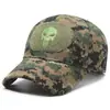 Gorra de Béisbol con Logo de Calavera de Primavera Transfronteriza Estilo Retro Americano Oscuro Casual Visera Gorra de Pico Venta Caliente Transfronteriza