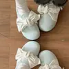 Meias pantufas Birkenstock-style preguiçosas de calçar sem cadarço para mulheres, nova coleção primavera e outono 2026, pantufas confortáveis de bico fechado com laço