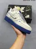 Sapatos Putian Air Force One Af1 Sapatos Brancos Co-branded Air Tênis Masculino e Feminino Trigo Couro Bovino de Primeira Camada Tênis Esportivo de Cano Baixo