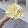Flores Artificiales, Ramo de Hortensias de 5 Cabezas, Verano Interminable, 27 Piezas, Materiales Florales para Decoración de Bodas y Hogar, Flores de Cinco Cabezas