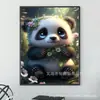Pintura de Diamante Mais Vendida Transfronteiriça Panda Fofo Pintura de Diamante DIY Decoração de Casa Fábrica de Pinturas Venda Direta Temu Dropshipping