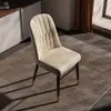 Silla Minimalista Moderna de Lujo Ligero, Silla de Comedor para Hotel, Taburete con Respaldo para Casa de Alquiler, Silla Suave para Ocio en Casa y Mahjong