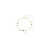 Pulseira Estrelas Coloridas com Contas de Cristal Design Ins para Meninas Pulseira Simples de Estudante Acessórios Frescos de Verão