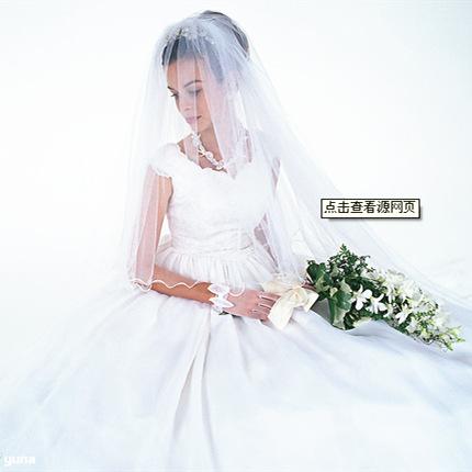 欧根纱婚纱2