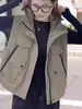 Colete com Capuz Workwear Europeu para Mulheres Primavera Novo Solto Casual Jaqueta Jaqueta com Capuz Jaqueta Corta-vento Estilo Americano